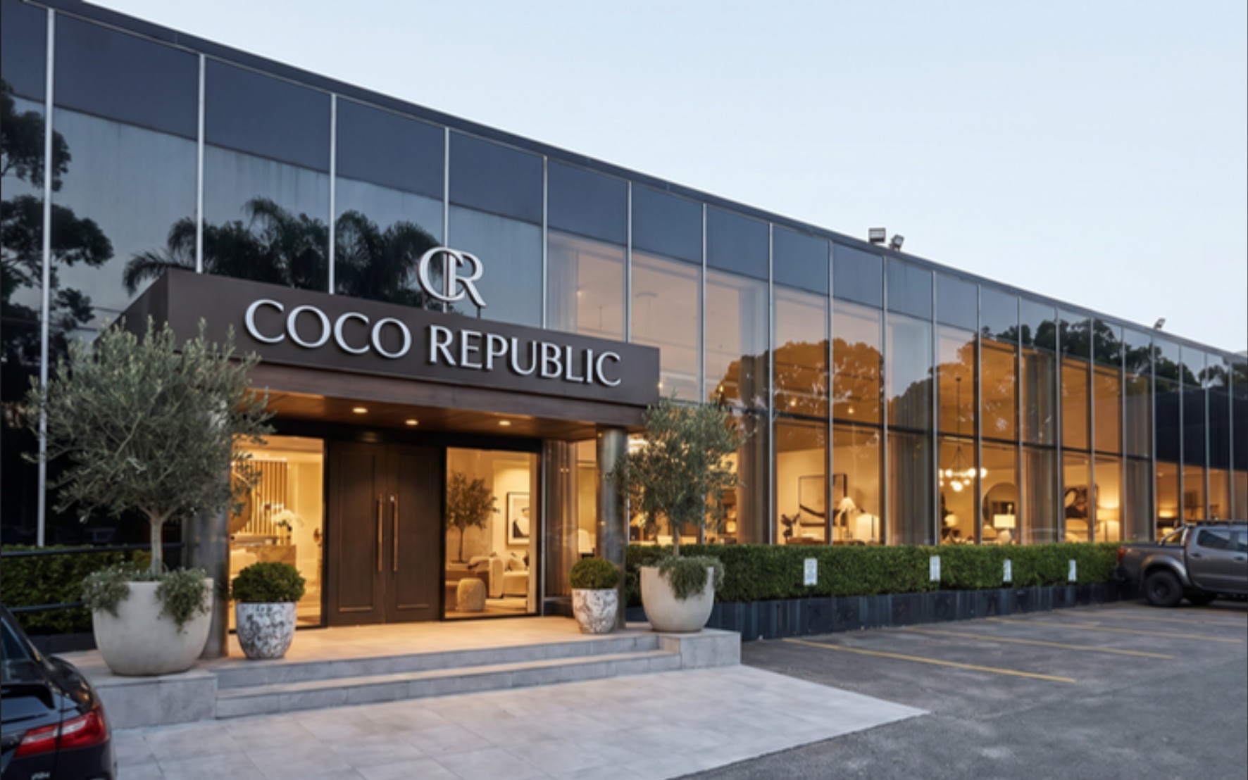 Entry visualised as a furniture showroom