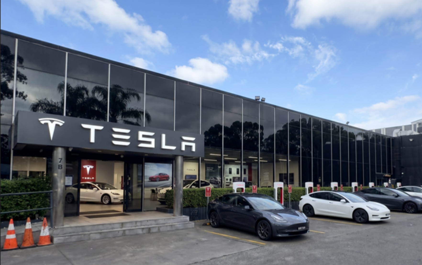 Entry visualised as a car dealership