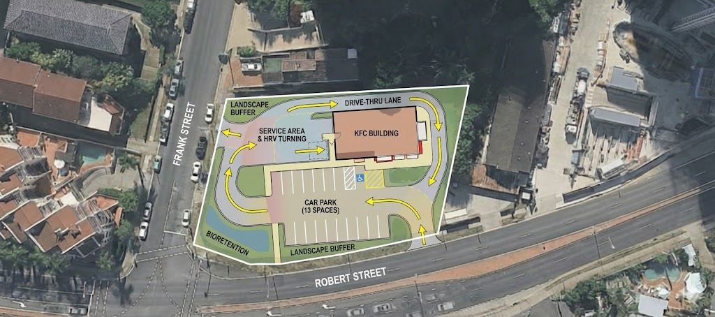 Option A annotated site plan