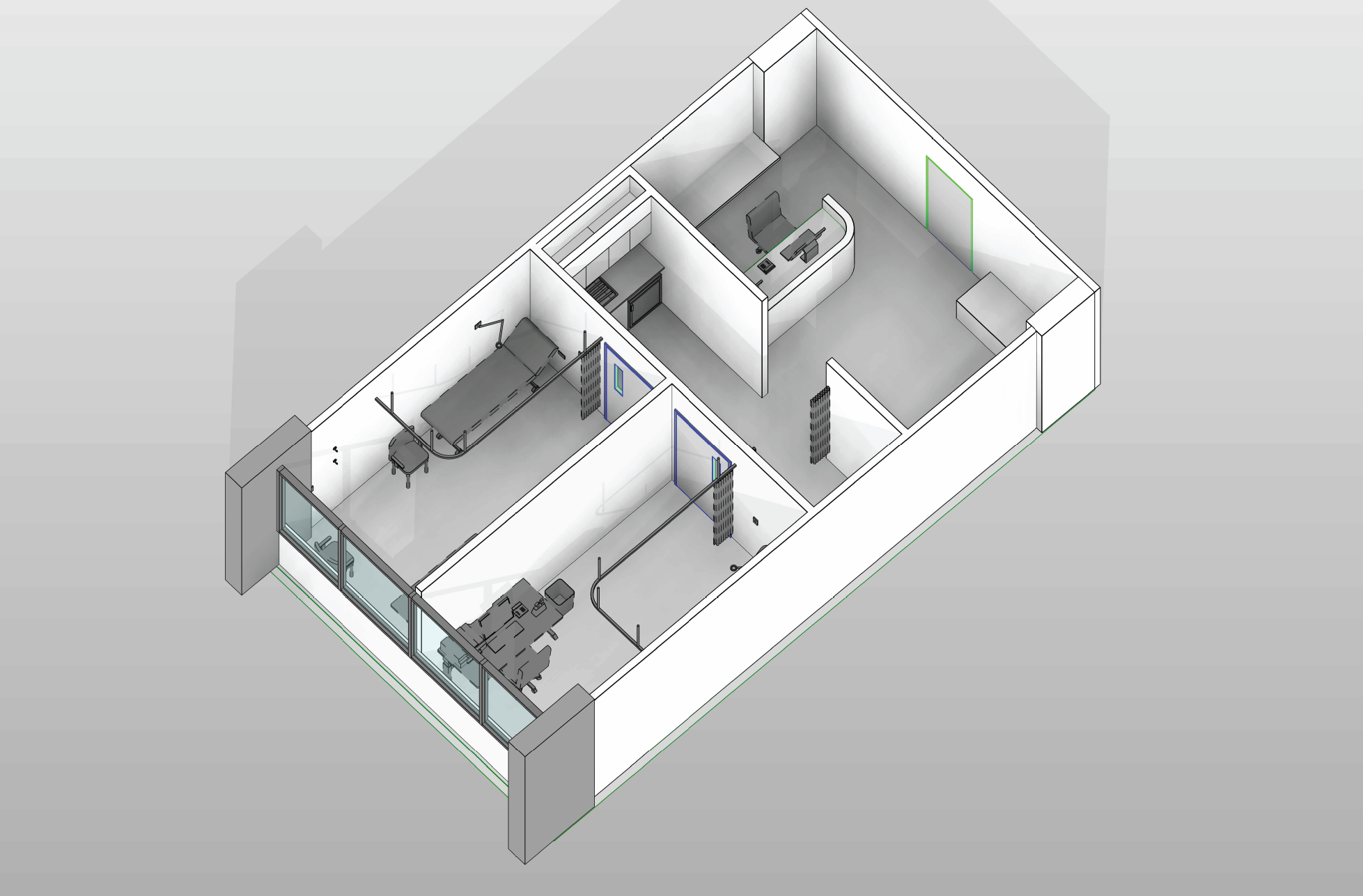 Suite 315 model axonometric